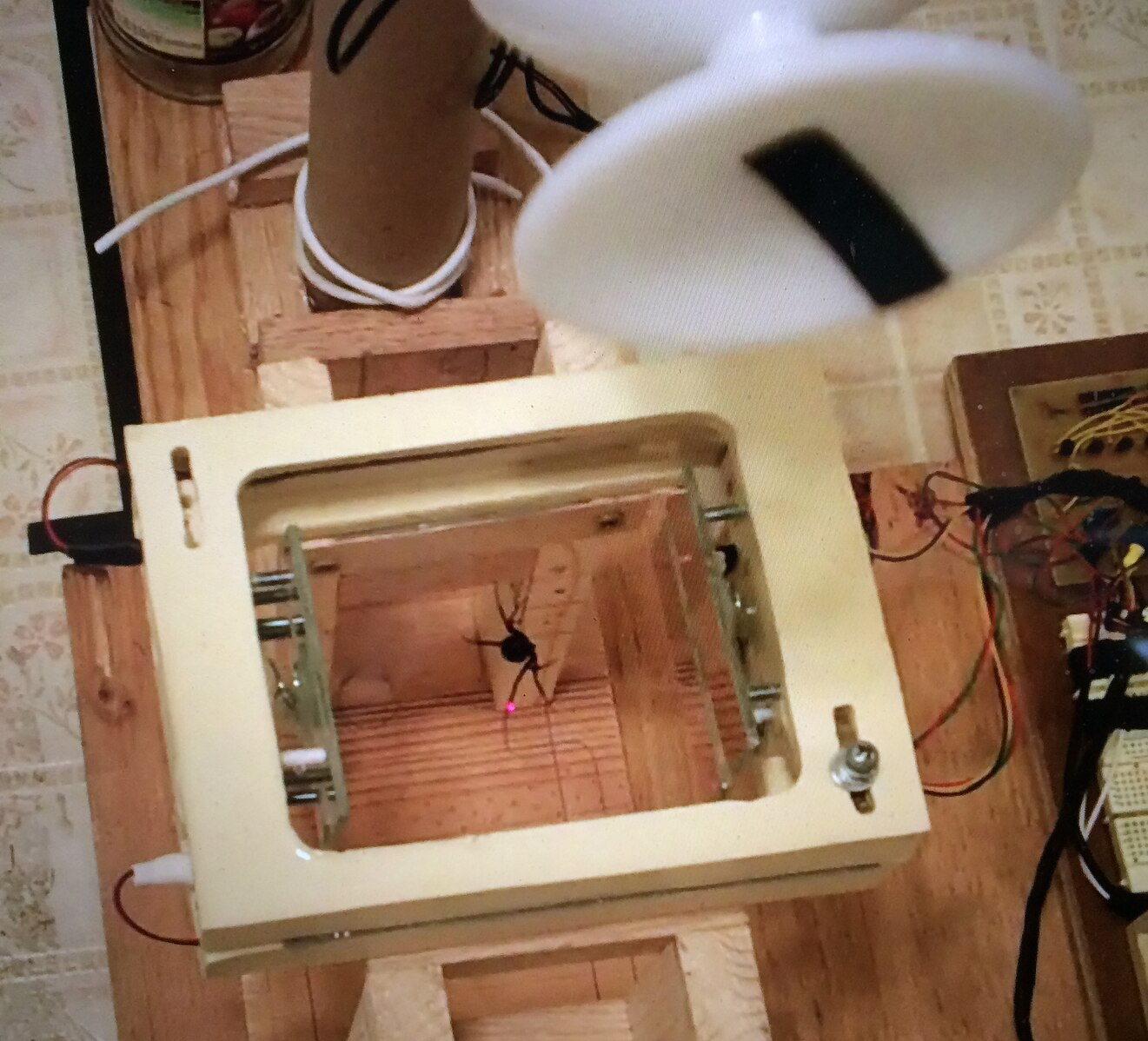 Jeffrey Doud's DIY automated spider silk collection device